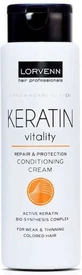 Lorvenn Keratin Vitality Repair & Protection Восстанавливающий/питательный кондиционер для окрашенных волос 300 мл