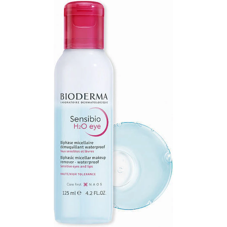 Водостійка рідина для зняття макіяжу з очей BioDerma Sensibio H2o Eye High Tolerance Водостійка рідина для зняття макіяжу з очей 125 мл: ціни та характеристики