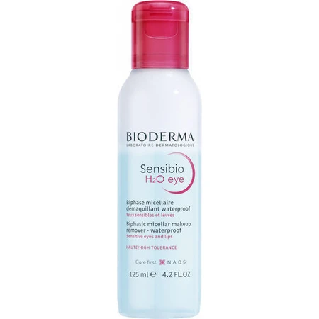 Водостійка рідина для зняття макіяжу з очей BioDerma Sensibio H2o Eye High Tolerance Водостійка рідина для зняття макіяжу з очей 125 мл: ціни та характеристики