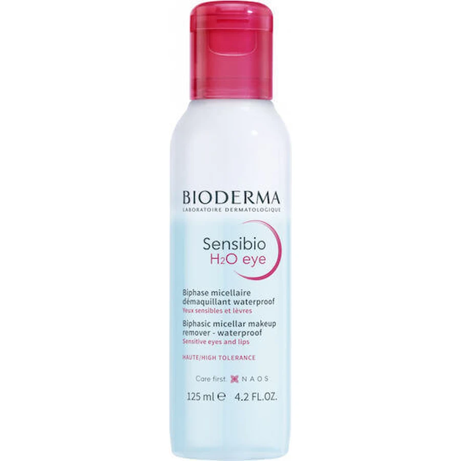 Водостійка рідина для зняття макіяжу з очей BioDerma Sensibio H2o Eye High Tolerance Водостійка рідина для зняття макіяжу з очей 125 мл: ціни та характеристики