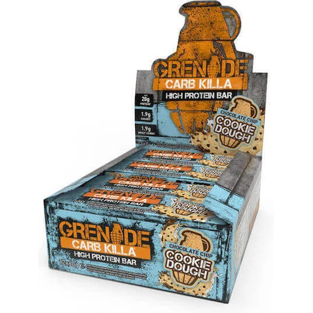 Grenade Carb Killa High батончики з протеїном 20г та шоколадним печивом зі смаком 20г 12х60г: ціни та характеристики