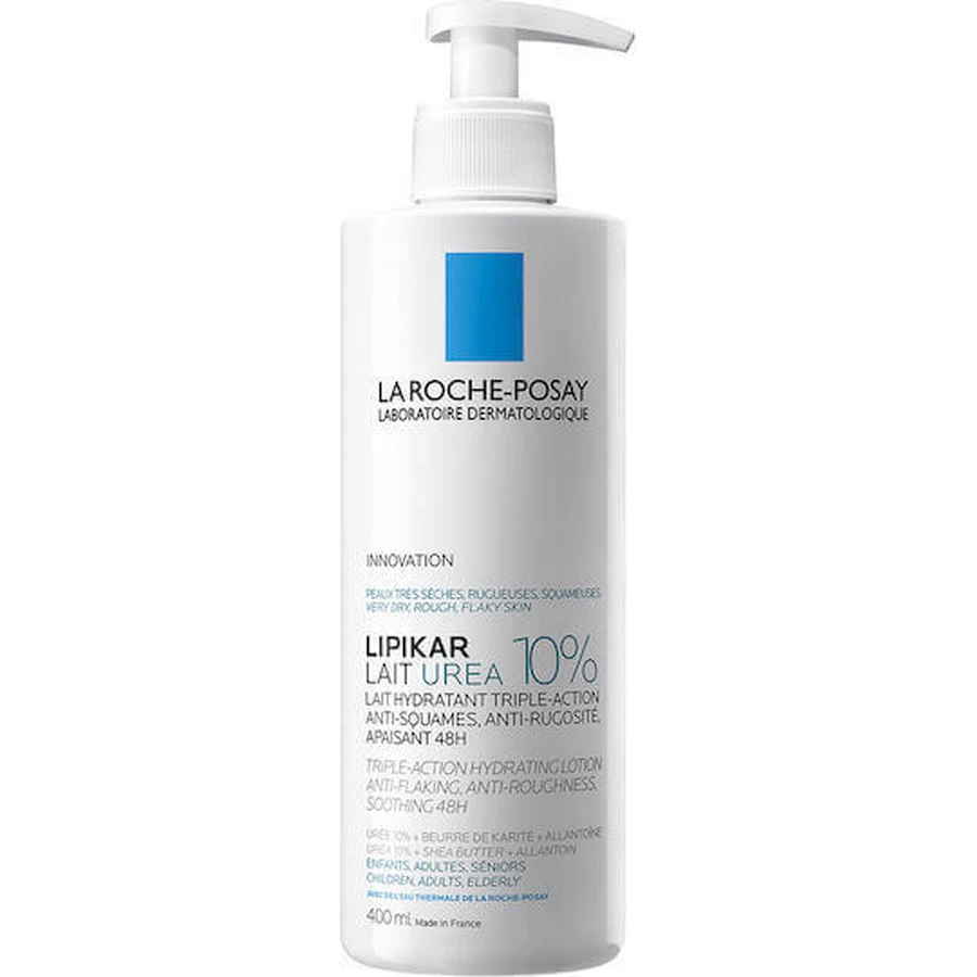 La Roche Posay Lipikar Urea 10% зволожуючий лосьйон для тіла з сечовиною для сухої/дуже сухої та чутливої шкіри 400мл: ціни та характеристики