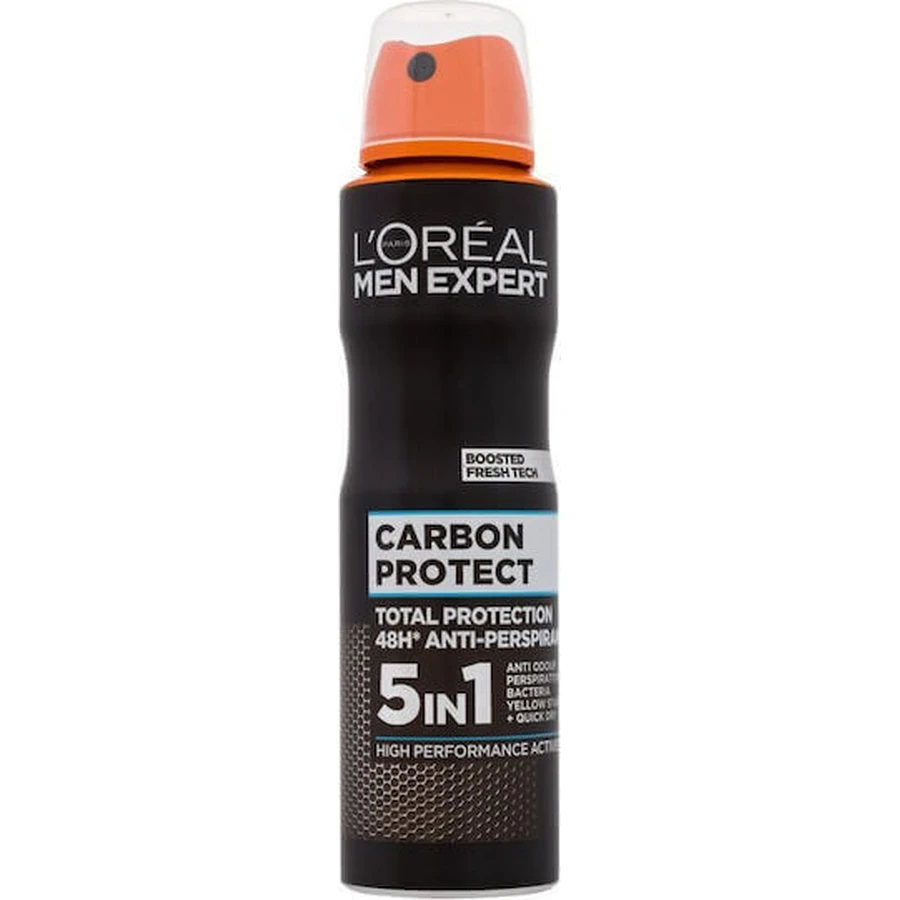 L'Oreal Paris Men Expert Carbon Protect 4 в 1 дезодорант 48 год у формі спрею 150 мл: ціни та характеристики