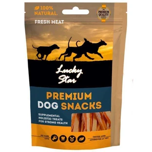 Lucky Star Premium Dog Snacks Ласощі Сендвіч-палочки з качки та тріски для собак, 85 г