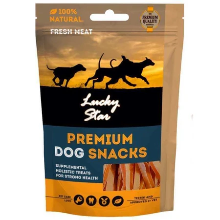Lucky Star Premium Dog Snacks Ласощі Сендвіч-палочки з качки та тріски для собак, 85 г: ціни та характеристики