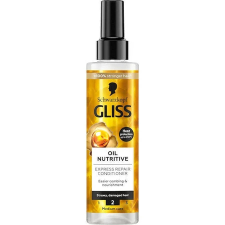 Schwarzkopf Schwarzkopf Gliss Kur Oil Nutritive Express Repair Поживна олія для волосся проти посічених кінчиків 200 мл: ціни та характеристики