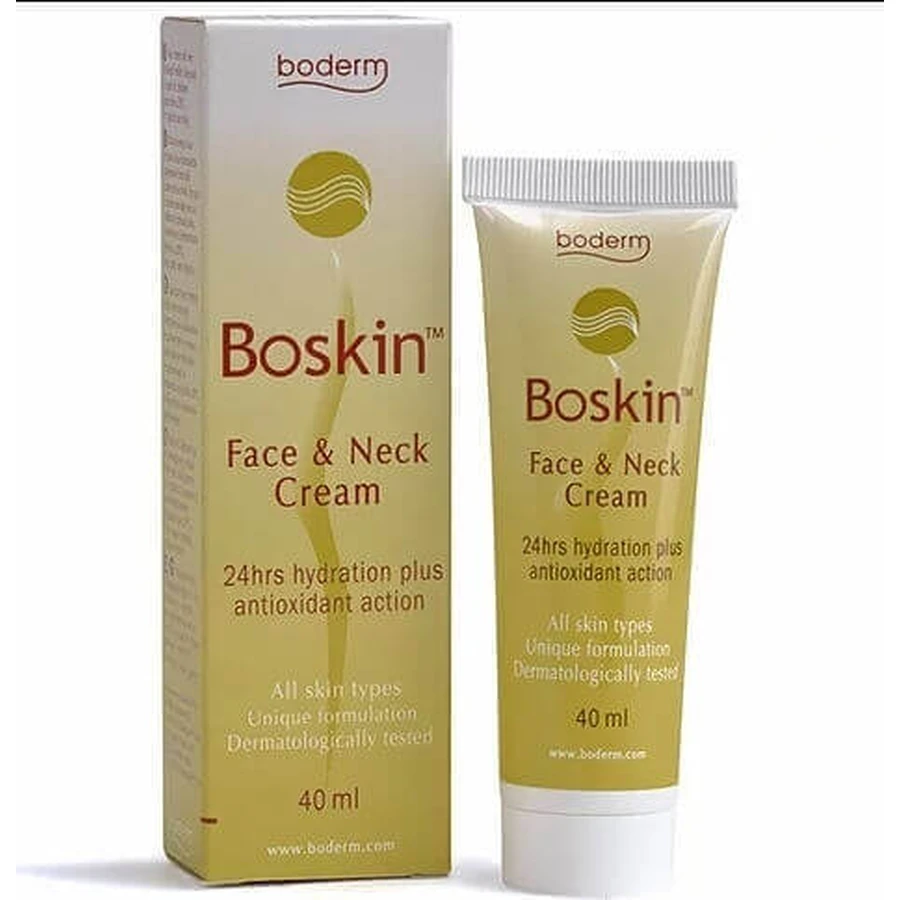 Зволожувальний крем для обличчя Boderm Boskin Q10 з гіалуроновою кислотою 40 мл: ціни та характеристики