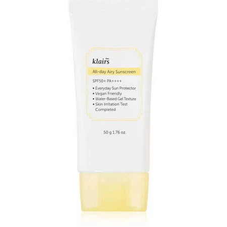 Dear, Klairs All-Day Airy Sunscreen Крем для лица Защита от солнца (SPF50) 50гр: цены и характеристики
