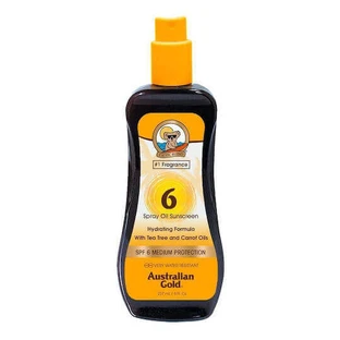 Australian Gold Carrot Oil Carrot Oil Formula Водостойкое солнцезащитное масло для тела SPF6 Спрей 237 мл
