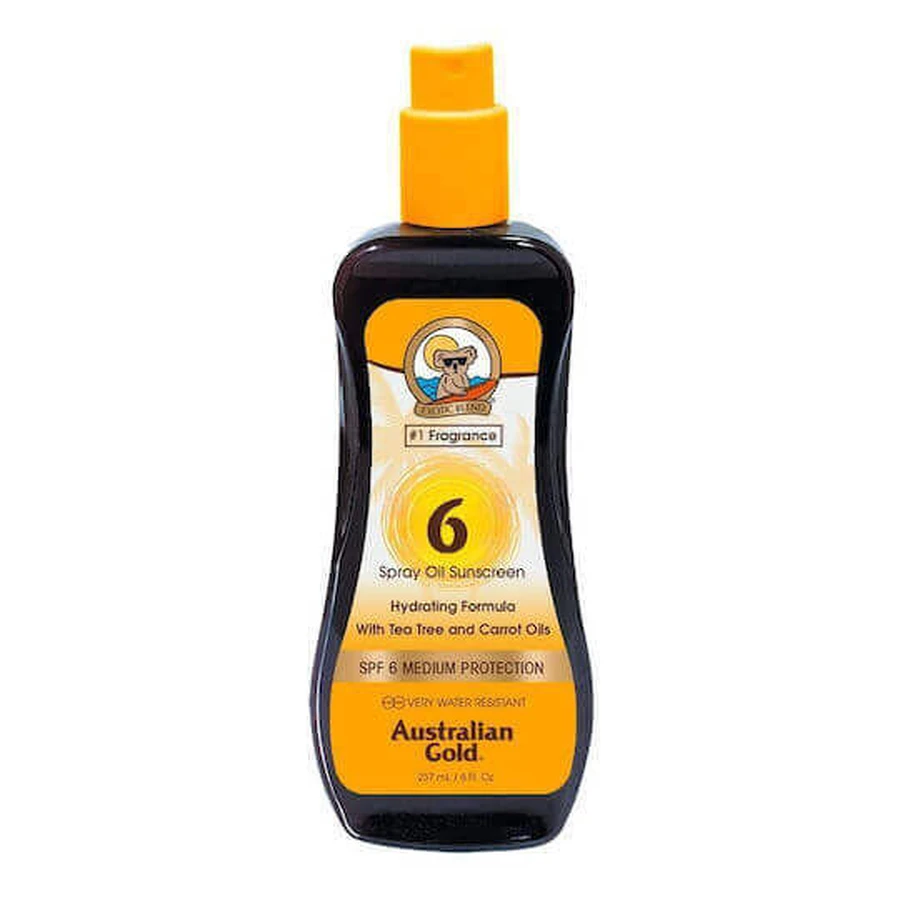Australian Gold Carrot Oil Carrot Oil Formula Водостойкое солнцезащитное масло для тела SPF6 Спрей 237 мл: цены и характеристики