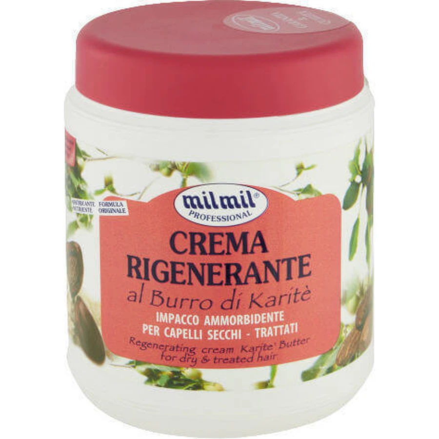 Milmil Professional Crema Rigenerante Al Burro Di Karite відновлююча маска для волосся 1000мл: ціни та характеристики
