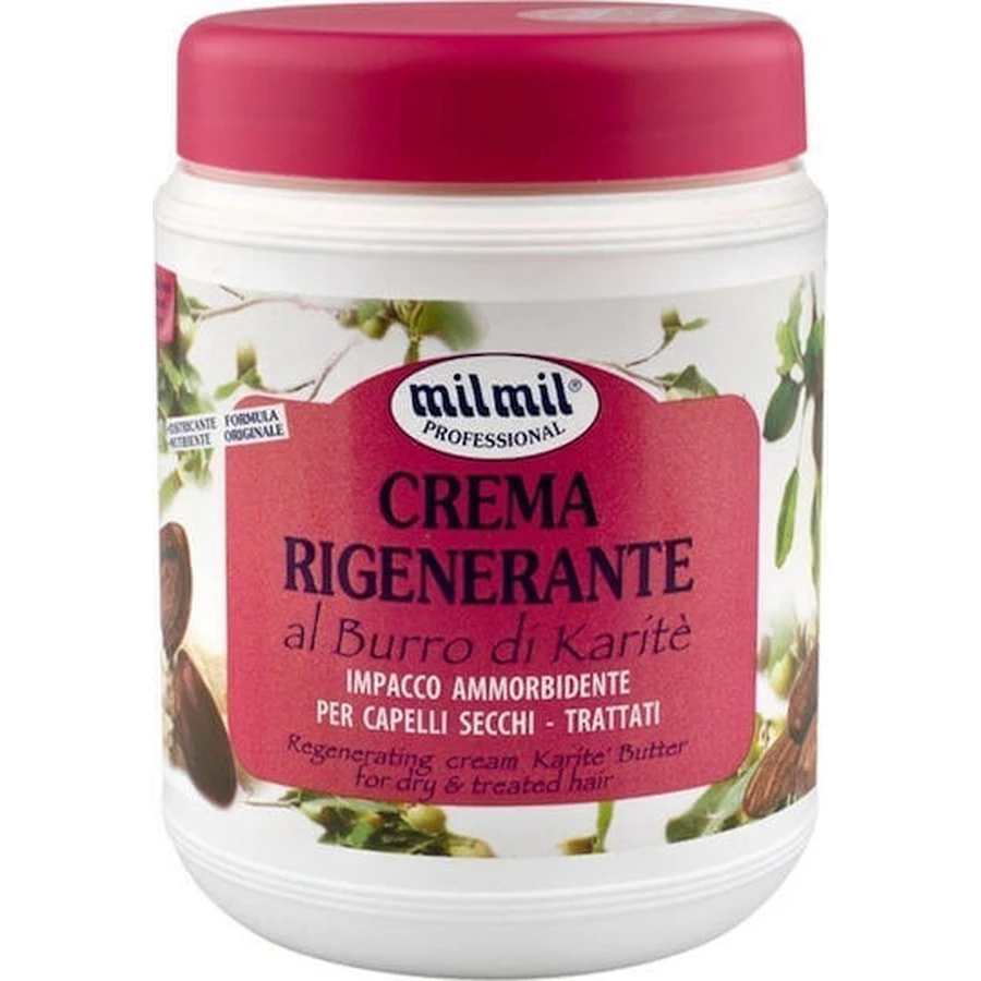 Milmil Professional Crema Rigenerante Al Burro Di Karite відновлююча маска для волосся 1000мл: ціни та характеристики