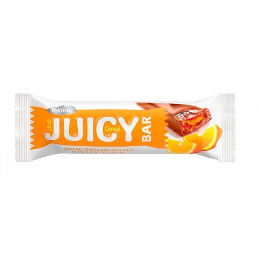 Батончик Tekmar Juicy Bar мюсли с апельсиновым желе в молочной глазури, 40 г: цены и характеристики