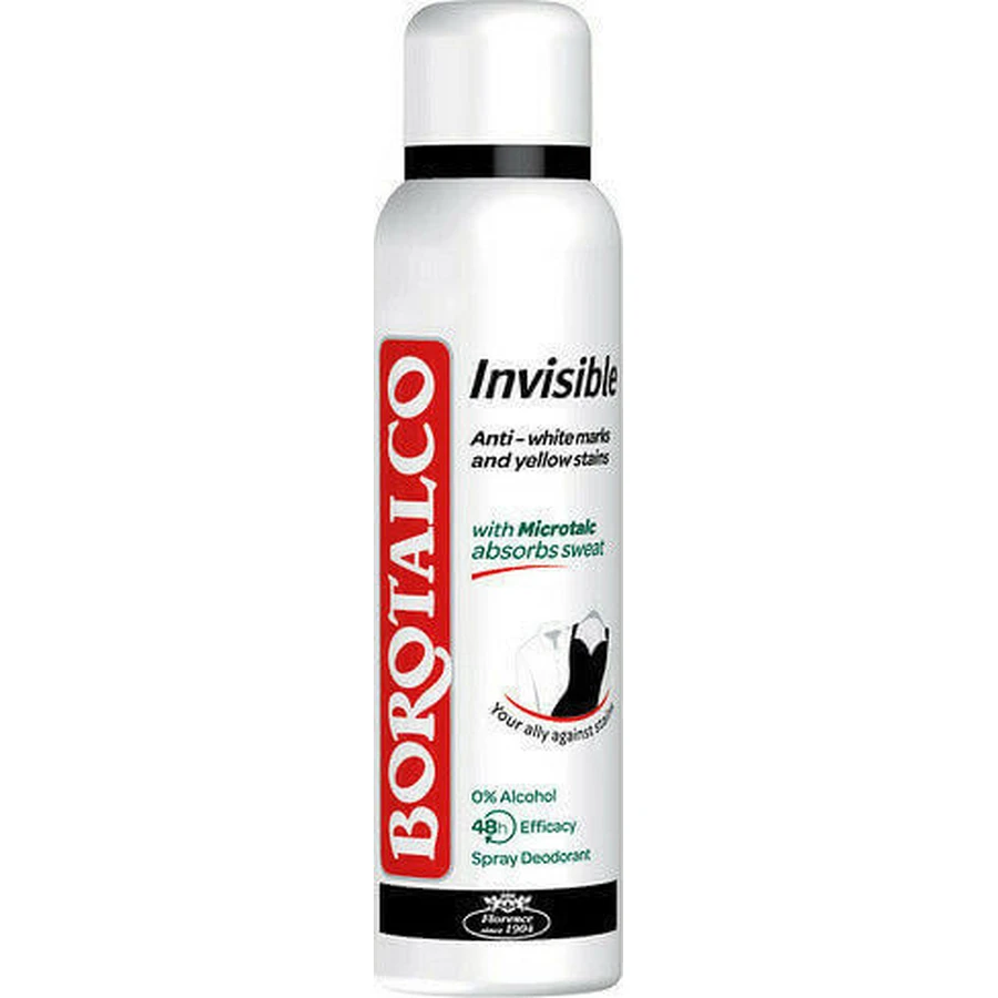 Дезодорант Borotalco Invisible Invisible 48h Deo Дезодорант 48h Спрей 150мл: ціни та характеристики