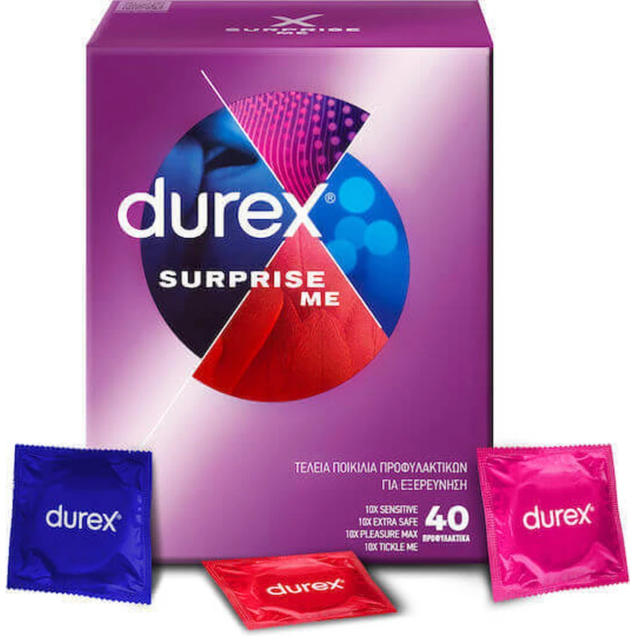 Durex Пресервант Surprise Me Variety Box 40шт: ціни та характеристики