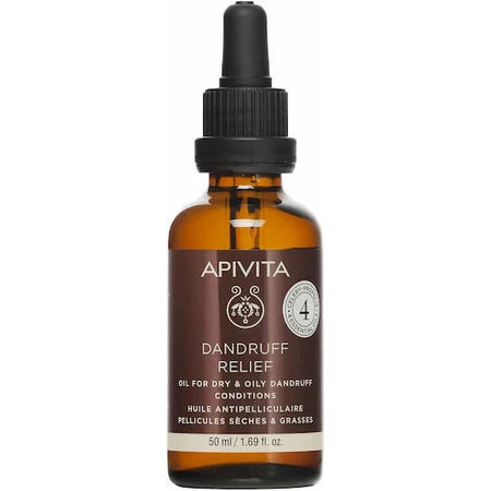 Apivita Dandruff Relief Олія для сухого волосся для зволоження проти лупи 50мл: ціни та характеристики