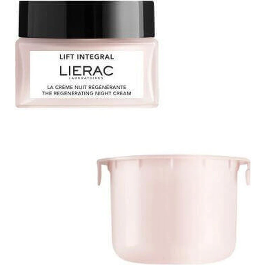 Lierac Lift Integral Refill Антивіковий і тонізуючий нічний крем для обличчя з гіалуроновою кислотою 50 мл: ціни та характеристики