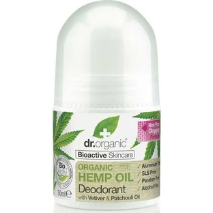 Dr.Organic Hemp Oil Конопляна олія Конопляна олія Натуральний дезодорант-рулон без алюмінію 50мл