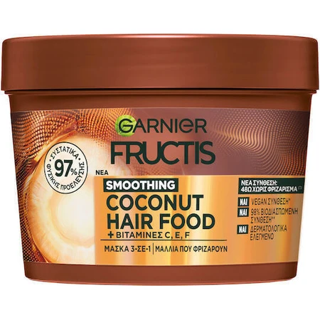 Garnier Fructis Smoothing Coconut Hair Food Anti-Frizz Hair Mask 400 мл: цены и характеристики