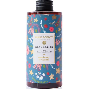 Blue Scents Увлажняющий лосьон для тела с малиной и ванилью для сухой и чувствительной кожи 300 мл