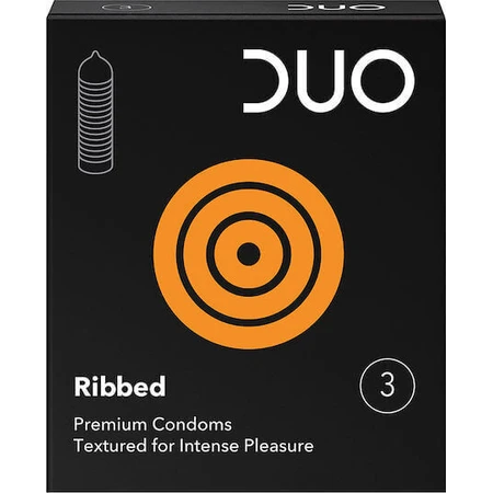 Duo Пресервант ребристий ребристий 3шт: ціни та характеристики
