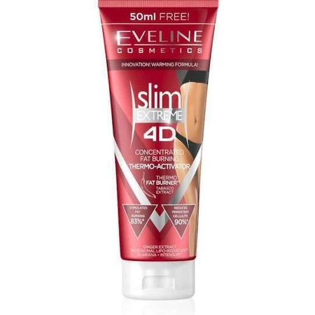 Eveline Slim Slim Extreme 3D Олія для схуднення та боротьби з целюлітом / Схуднення / Жироспалювач для сідниць від целюліту 250мл Термальний жироспалювач для сідниць від целюліту: ціни та характеристики