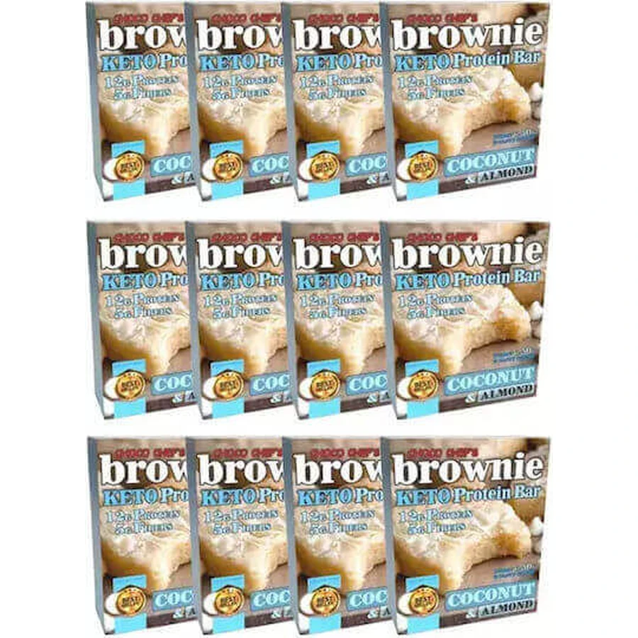 Fit & Shape Brownie Keto Brownie Protein Bars со вкусом кокоса и миндаля 24x50 гр.: цены и характеристики
