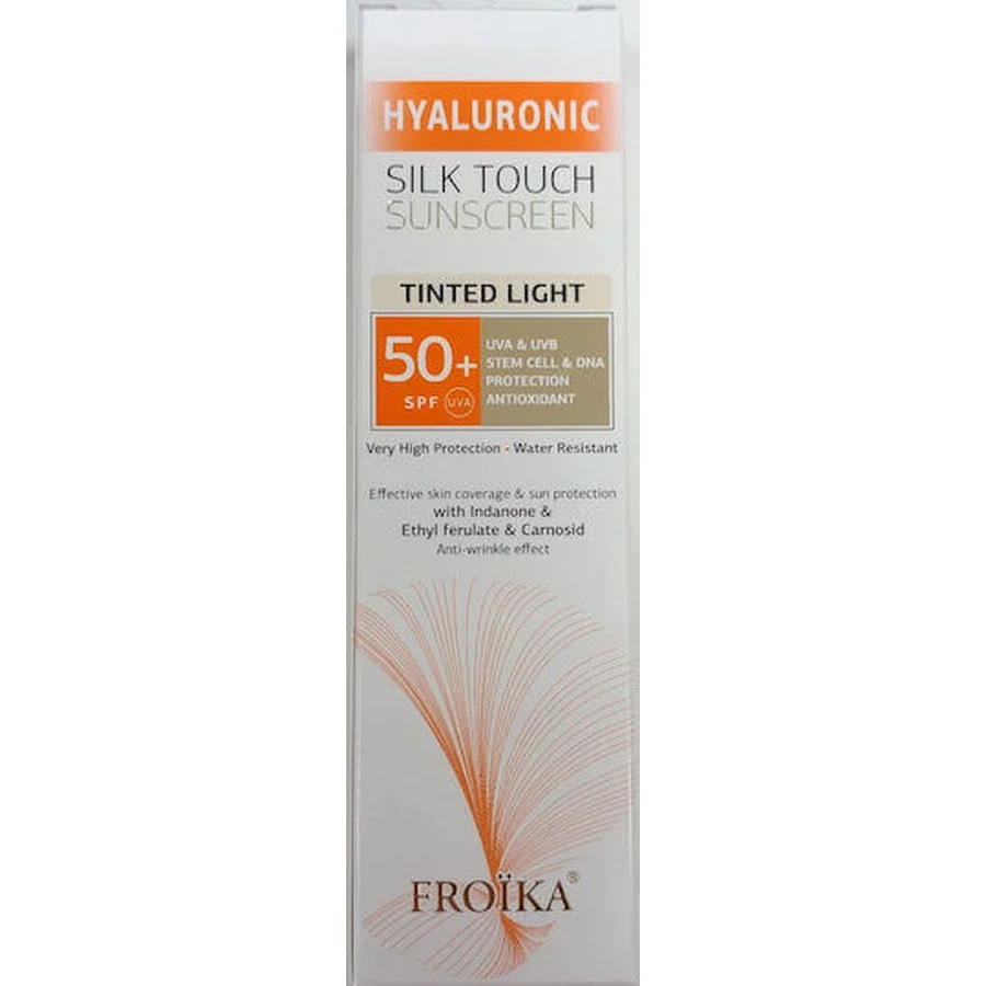 Froika Гіалуроновий крем для обличчя SPF50 з пігментом Froika SilkTouch Гіалуроновий крем для обличчя SPF50 з пігментом 40 мл: ціни та характеристики