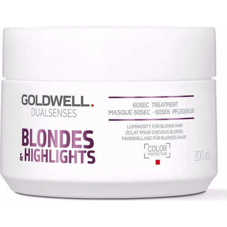 Goldwell Dualsenses Blondes & Highlights 60sec Treatment 20 Маска для волосся зі збереженням кольору 200 мл: ціни та характеристики