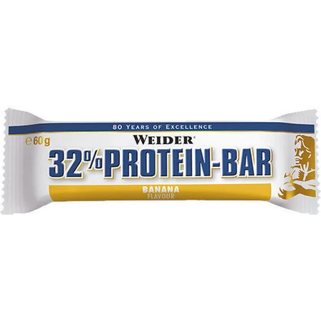 Протеиновые батончики Weider с 32% белка и вкусом банана 12x60 гр.: цены и характеристики