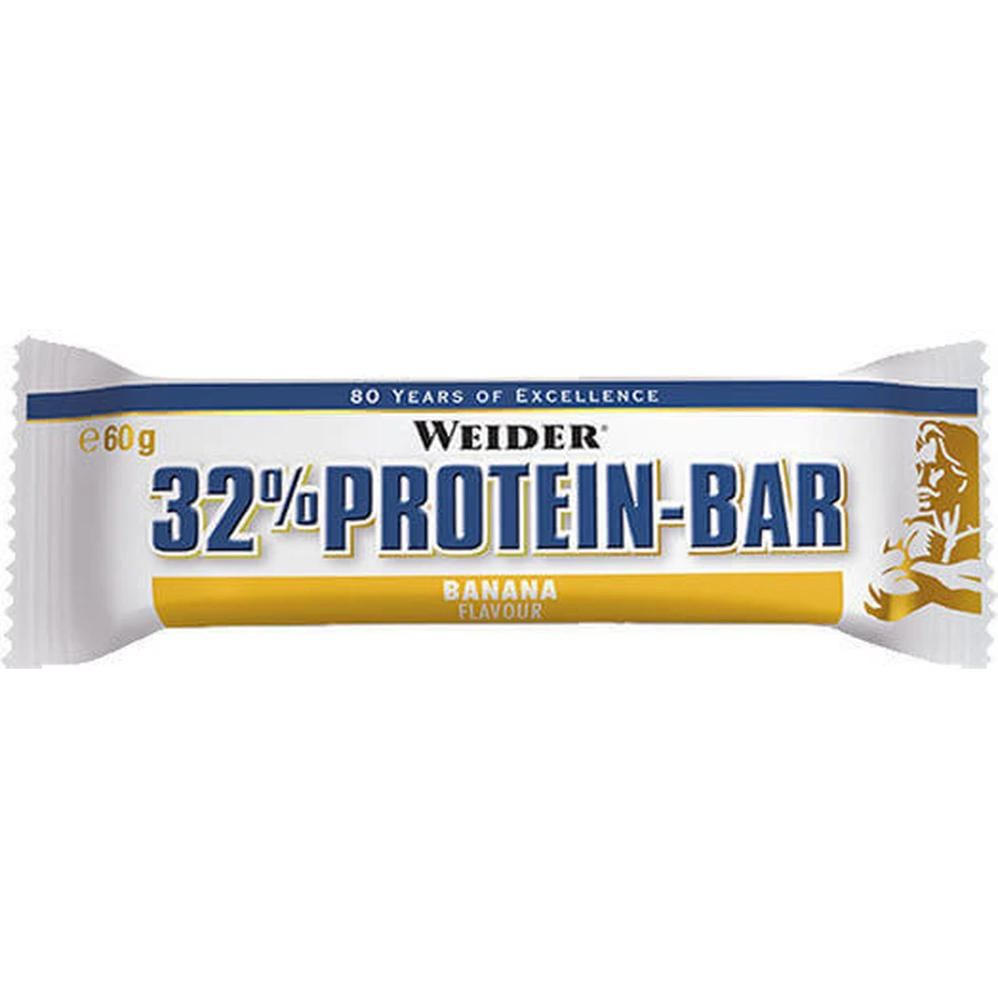 Протеиновые батончики Weider с 32% белка и вкусом банана 12x60 гр.: цены и характеристики