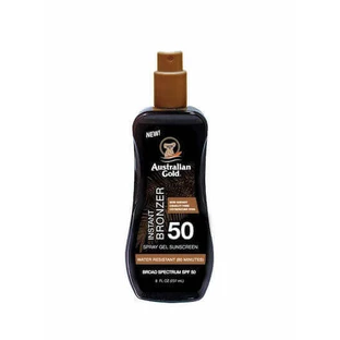 Australian Gold Instant Bronzer Водостойкий солнцезащитный гель для тела SPF50 в спрее 237 мл