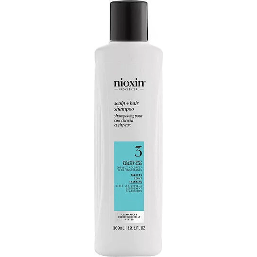 Nioxin Scalp & Hair System 3 Hair Shampoo Шампунь против выпадения волос для окрашенных волос 300 мл: цены и характеристики