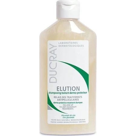 Ducray Elution Dermo Захисний шампунь для чутливої шкіри голови проти лупи та випадіння волосся для ламкого волосся 200 мл: ціни та характеристики