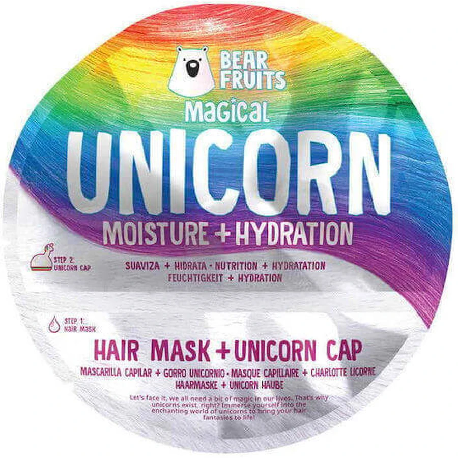Bear Fruits Unicorn Hair Mask & 1 Moisturising Cap 20ml: цены и характеристики