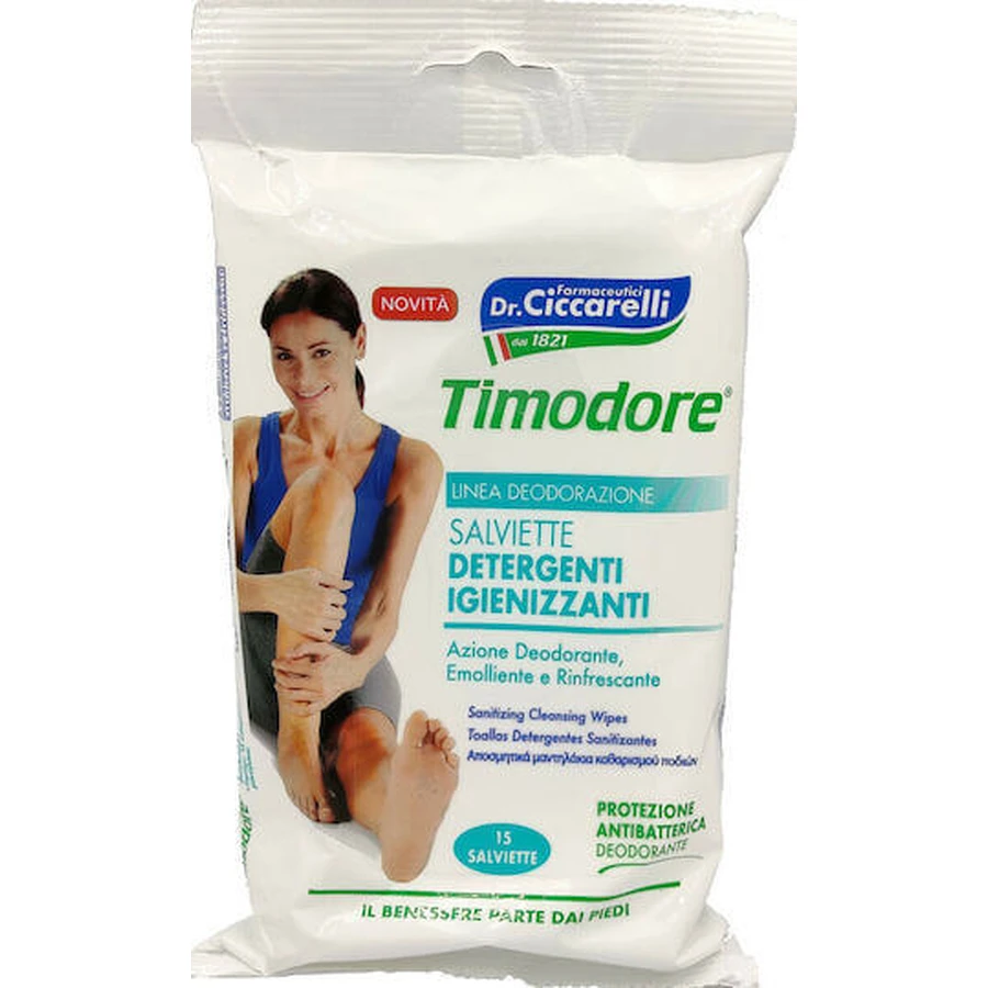 L'Officinale del Dottor Ciccarelli Timodore Дезодорант-серветки для очищення ніг 15 шт.: ціни та характеристики
