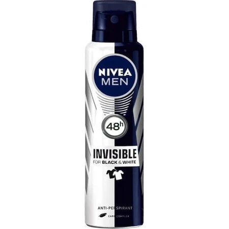 Nivea Чоловічий дезодорант-антиперспірант Nivea Men Invisible for Black & White дезодорант-спрей 48 год 150 мл: ціни та характеристики