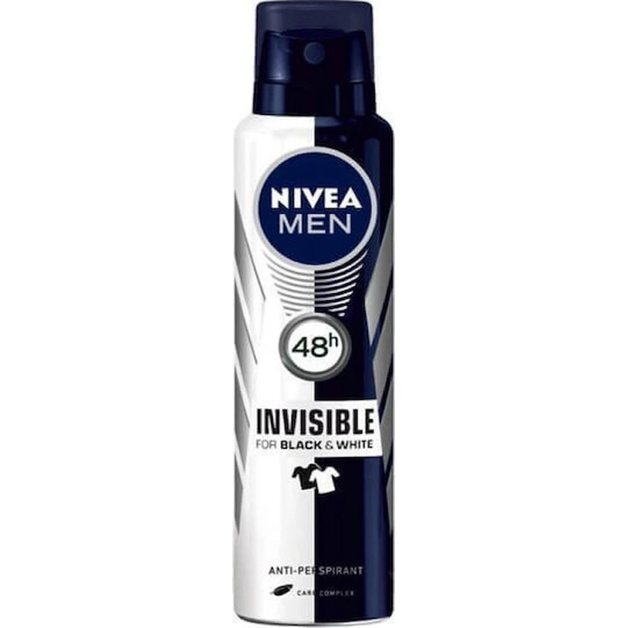 Nivea Чоловічий дезодорант-антиперспірант Nivea Men Invisible for Black & White дезодорант-спрей 48 год 150 мл: ціни та характеристики