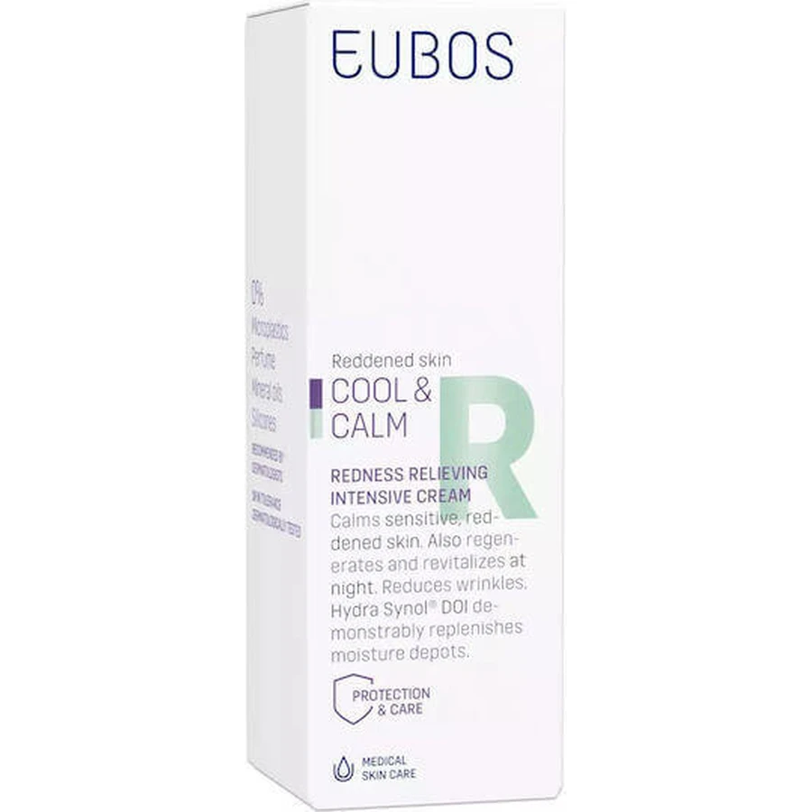 Eubos Cool & Calm Relieving Ночной крем для лица против покраснений с пантенолом 30 мл: цены и характеристики