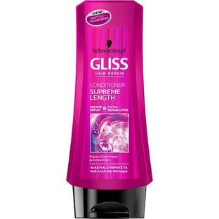 Schwarzkopf Gliss Supreme Восстановление длины/питательный кондиционер для жирных волос 200 мл