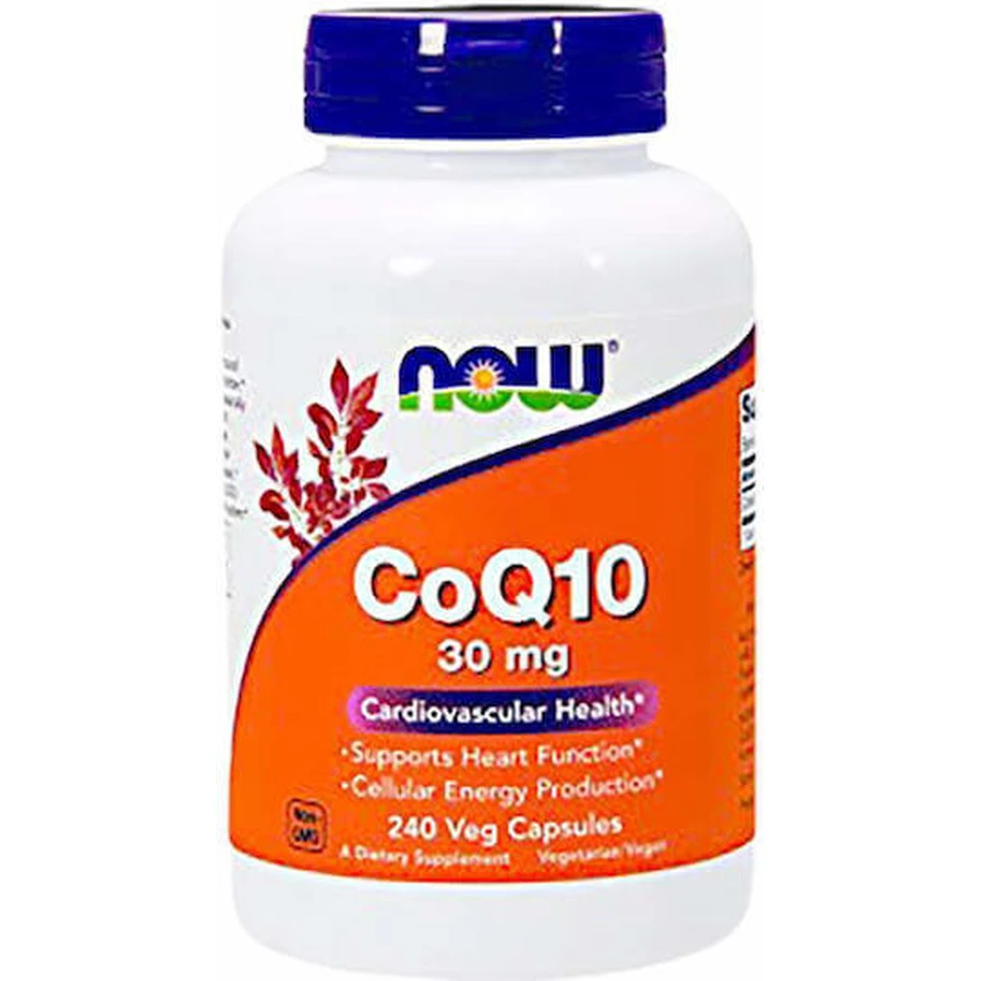 Now Foods CoQ10 30 мг 240 рослинних капсул: ціни та характеристики