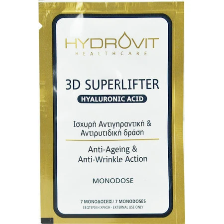 Target Pharma Hydrovit 3D Superlifter Зволожуюча та омолоджуюча сироватка для обличчя з гіалуроновою кислотою для тонізації та живлення: ціни та характеристики