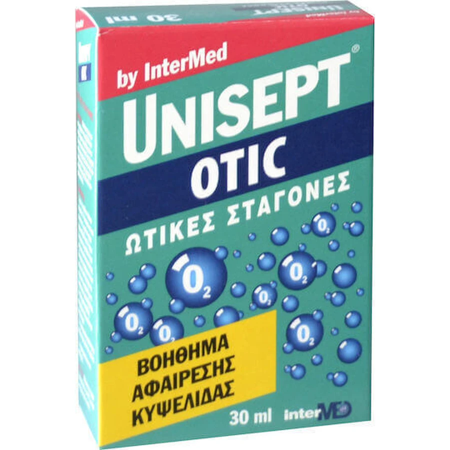 Краплі для очищення вух InterMed Unisept очищувальні 30мл: ціни та характеристики