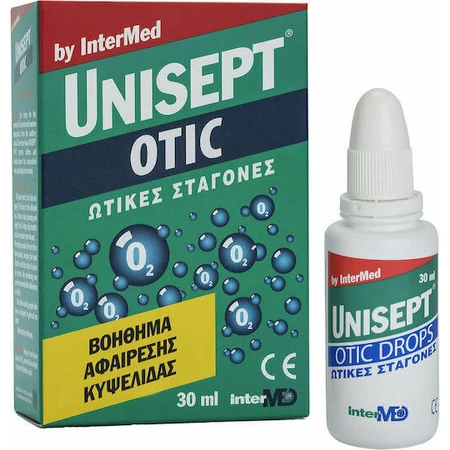 Краплі для очищення вух InterMed Unisept очищувальні 30мл: ціни та характеристики