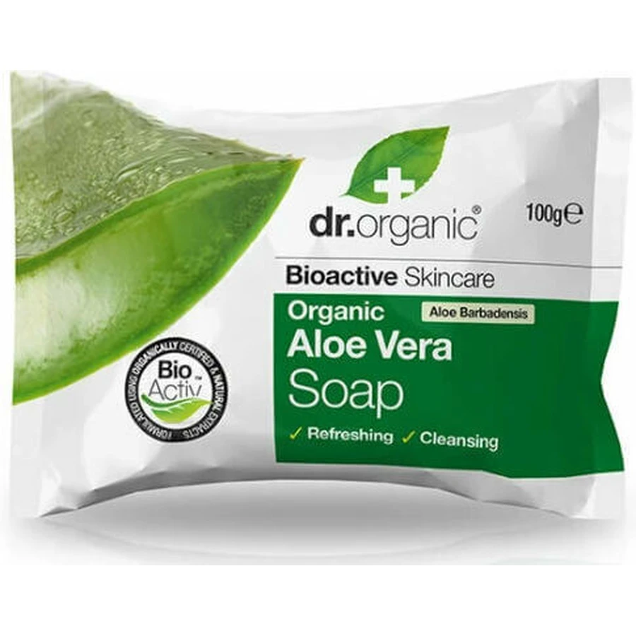 Dr.Organic Органічне мило для тіла з алое вера 100гр: ціни та характеристики