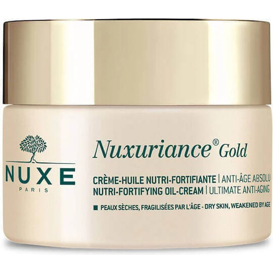 Nuxe Nuxe Nuxuriance Gold Поживний живильний антивіковий денний крем для обличчя з гіалуроновою кислотою 50 мл: ціни та характеристики