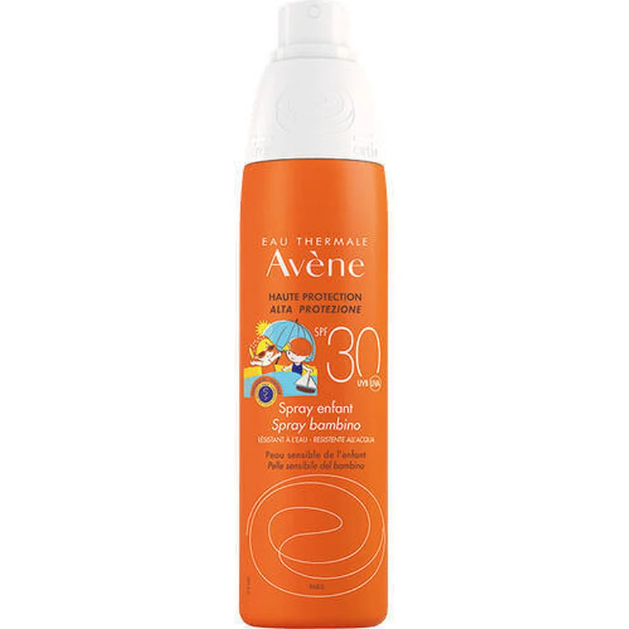 Eau Thermale Avene Водостойкий детский солнцезащитный крем-спрей SPF30 200 мл: цены и характеристики