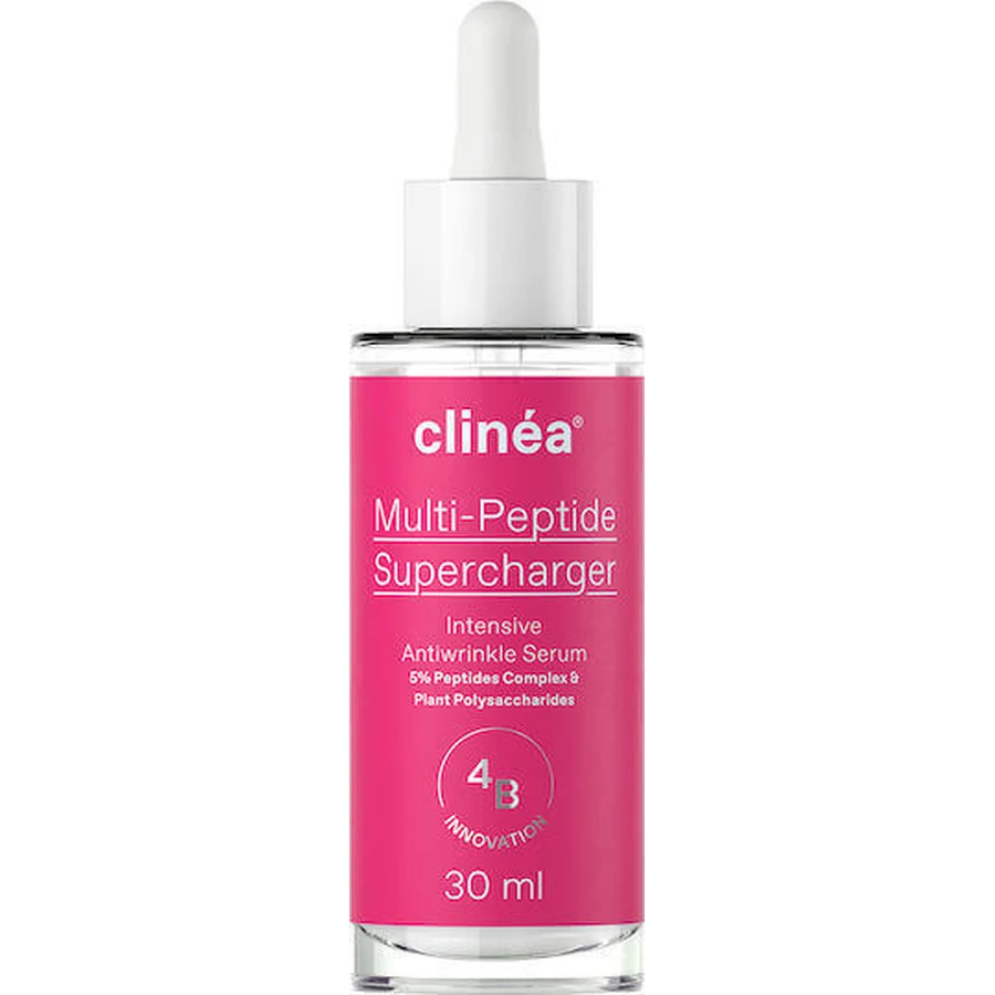 Зволожуюча та омолоджуюча сироватка для обличчя Clinea Multi-peptide Supercharger з пептидами та гіалуроновою кислотою для тонізації та ревіталізації 30мл: ціни та характеристики