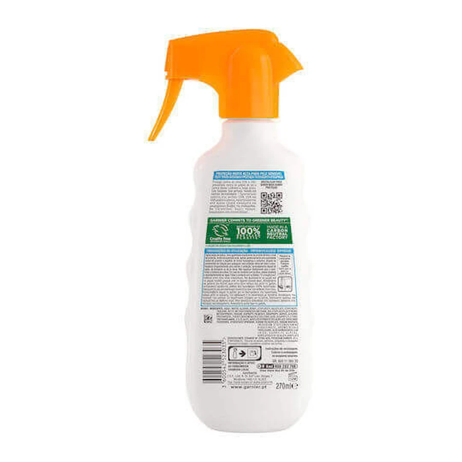 Garnier Ambre Solaire Sensitive Advanced Ceramide Protect Сонцезахисний крем для тіла SPF50+ Спрей 270 мл: ціни та характеристики