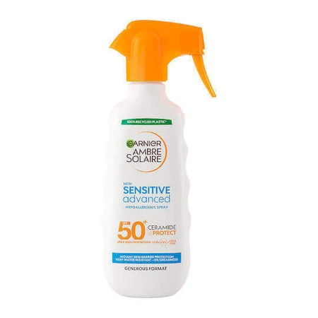 Garnier Ambre Solaire Sensitive Advanced Ceramide Protect Сонцезахисний крем для тіла SPF50+ Спрей 270 мл: ціни та характеристики